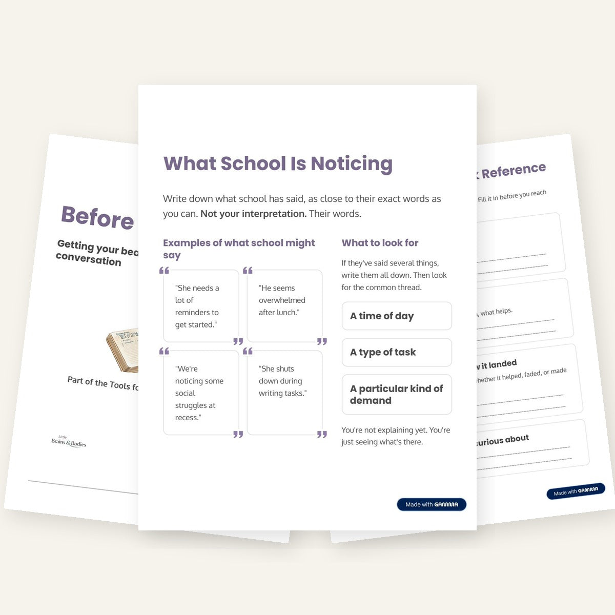 What to Get Clear on Before You Respond to School